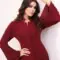 Burgundy maxi dress, elegant modest dress, button detail gown, long sleeve evening dress, formal occasion wear, luxury modest fashion, sophisticated women’s fashion, flowing burgundy gown, timeless elegant dress, wedding guest outfit.